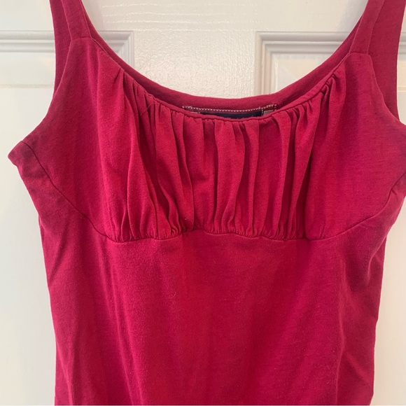 American Eagle Outfitters Pink Ruffle Bust Tank - Picture 4 of 13
